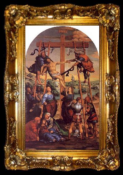 framed  Giovanni Sodoma The Descent from the Cross, ta009-2